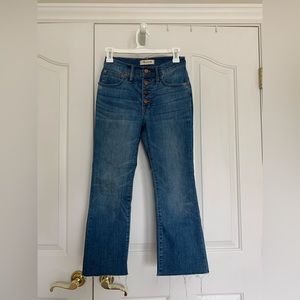 Madewell Cali Demi boot jeans size 25